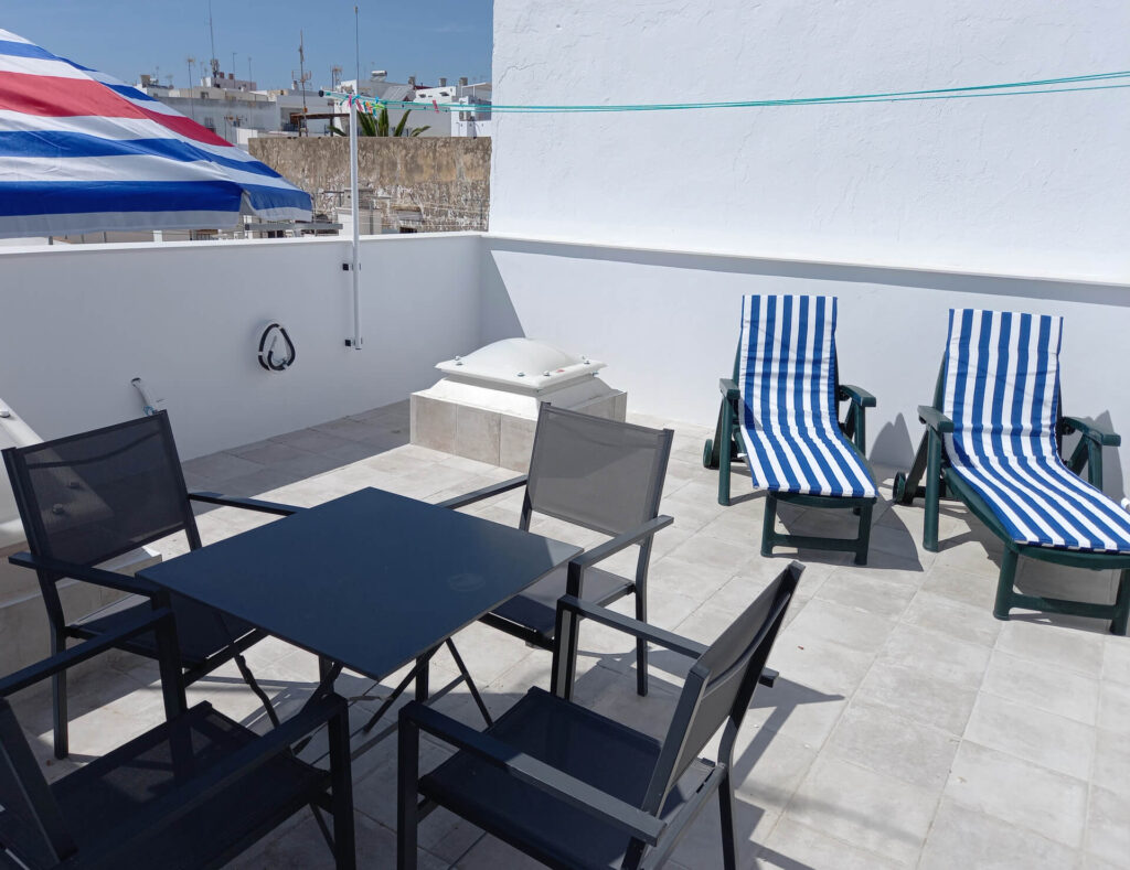 Azotea en el apartamento Malakita en Conil centro